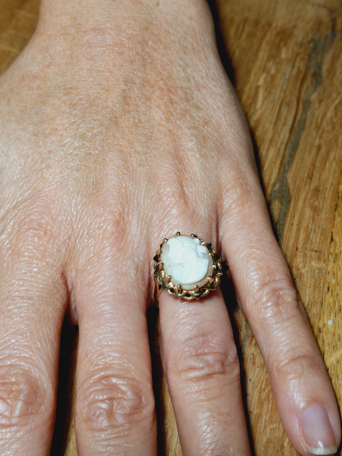 Rose gold Cameo Ring
