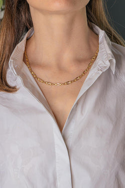 Yellow gold necklace