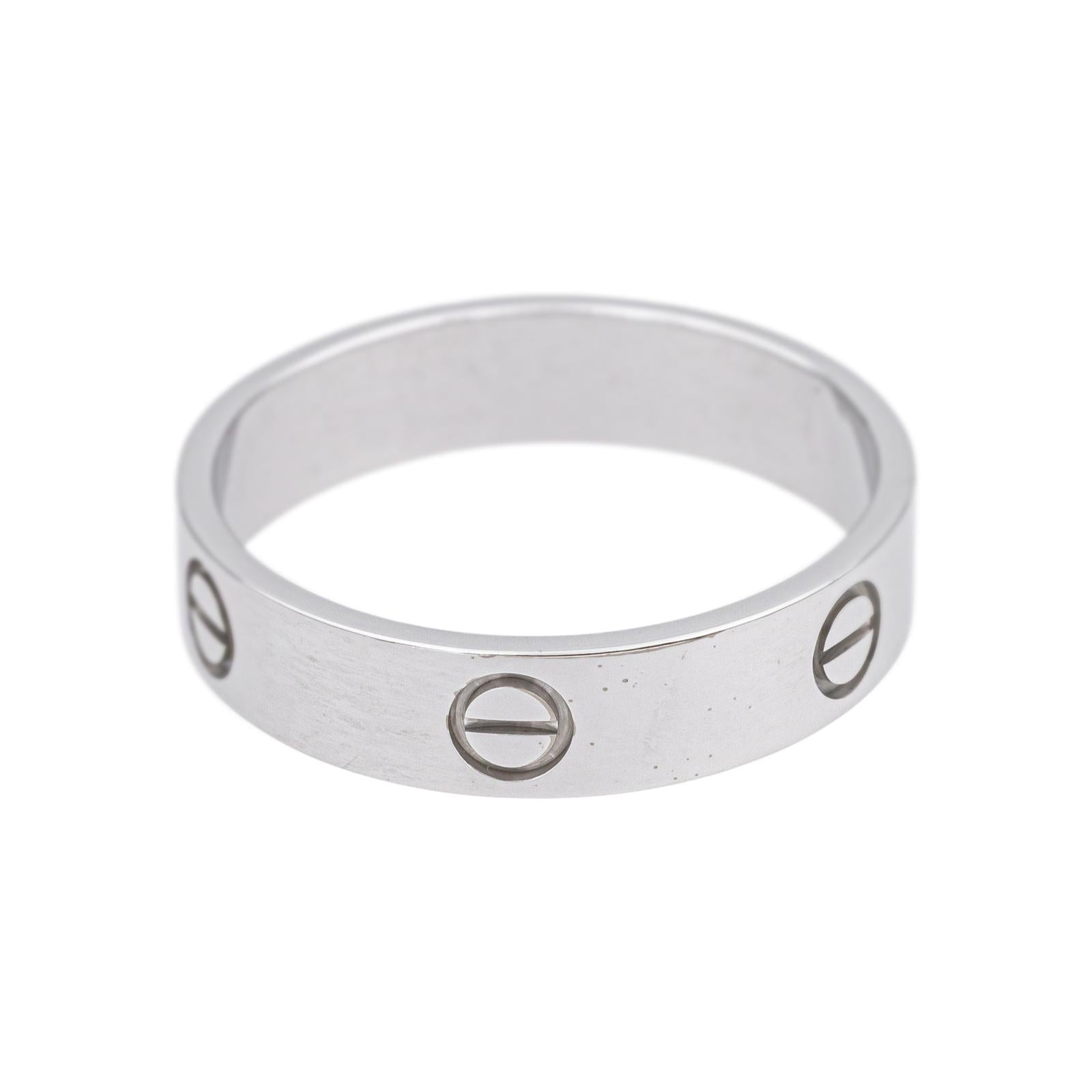 Cartier Love Ring White Gold