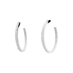 Earrings Cartier, white gold and diamonds.