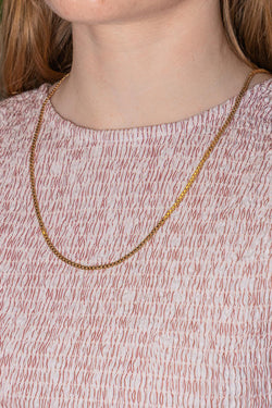Collier Maille souple Or rose