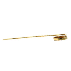 Yellow gold brooch with rubies and diamonds