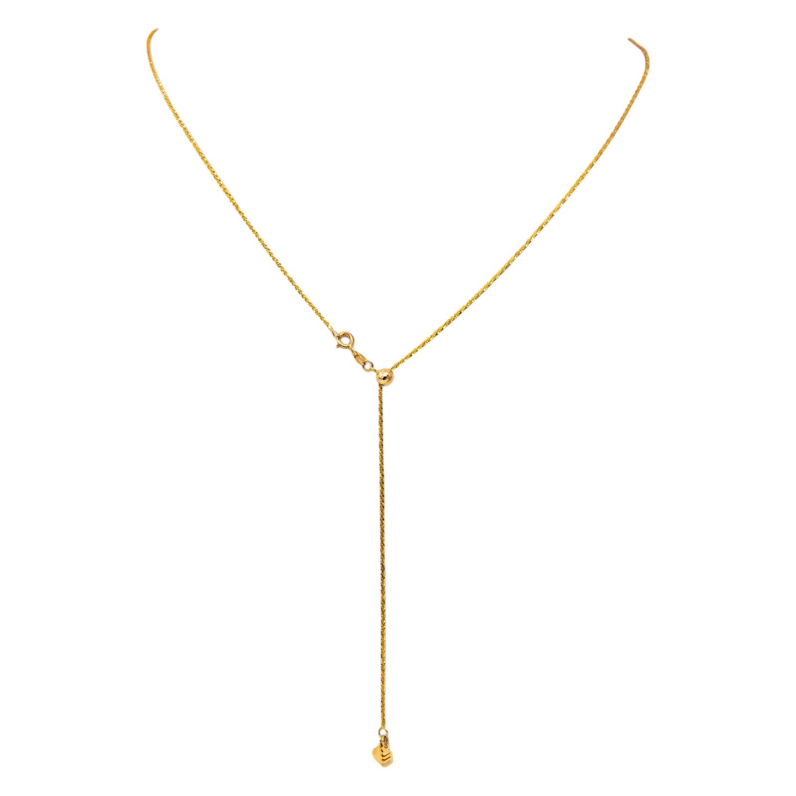 "Négligé" Necklace in Yellow gold