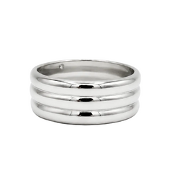 White Gold and Diamond Band Ring