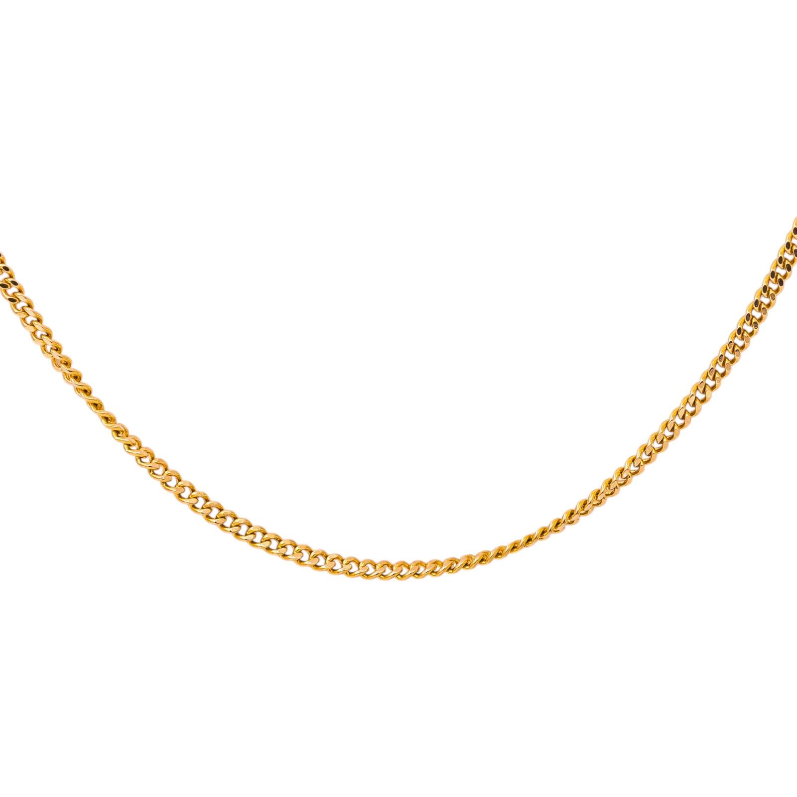 Rose gold Curb chain Necklace