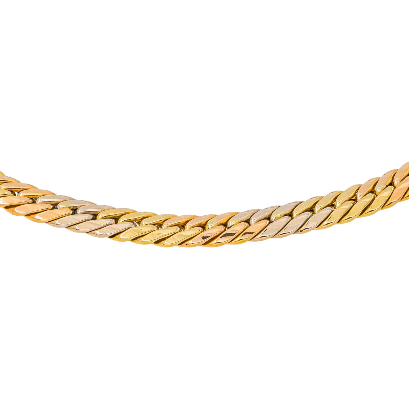 Yellow Gold English Link Necklace