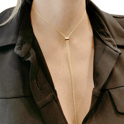 Necklace Boucheron "Cravate Quatre Red Edition", 3 golds, ceramic red, diamonds. Small model.