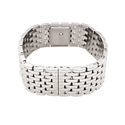 Montre Cartier "Panthère ruban" en acier et nacre.