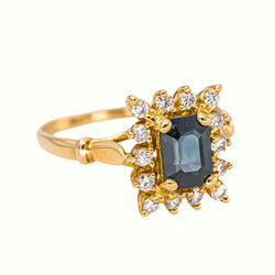 Yellow Gold Sapphire Ring