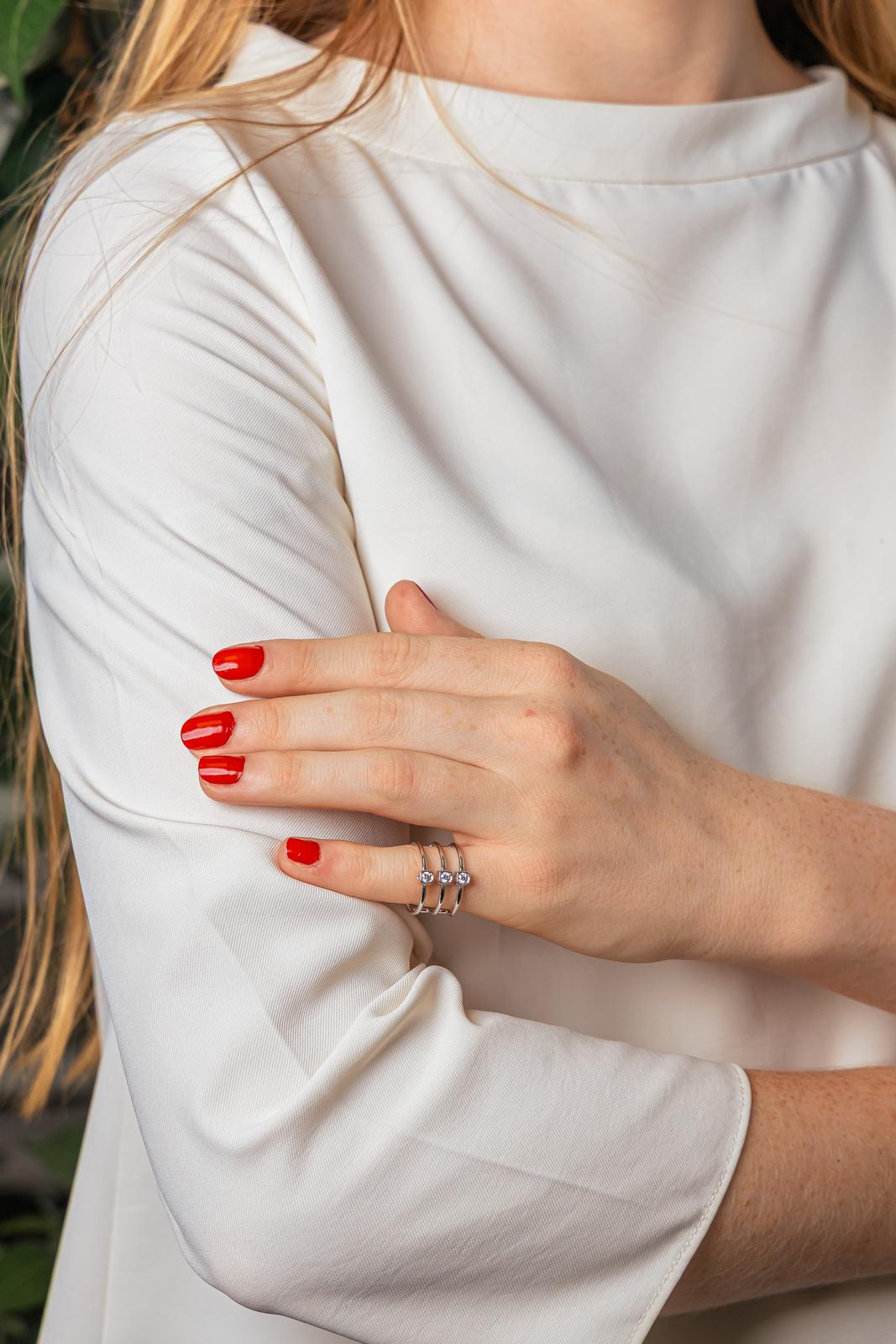 Dinh Van Ring "The Cube" White gold Diamond