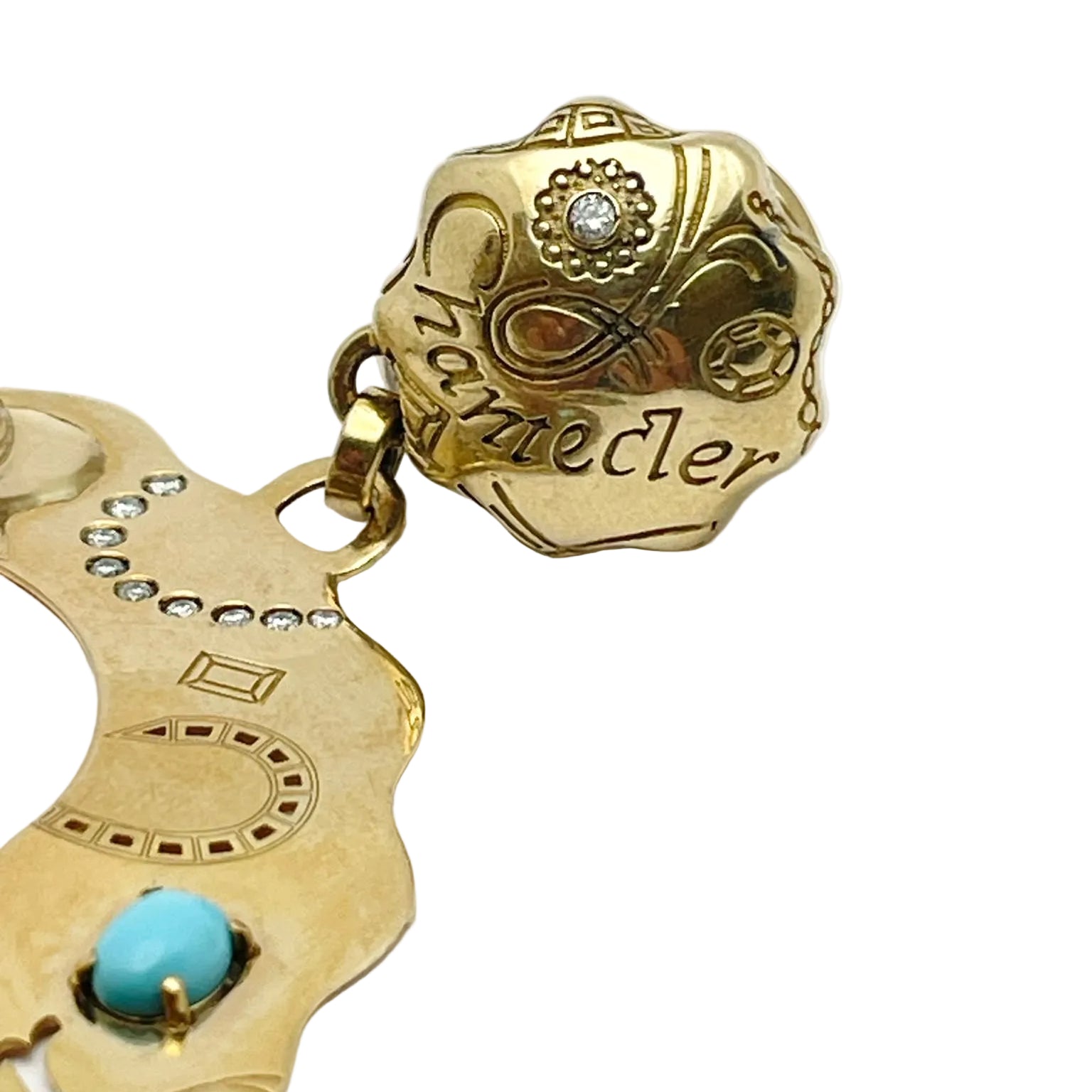 CHANTECLER Drop Earrings in Yellow Gold