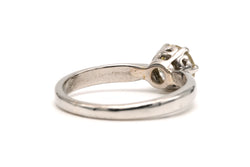 Bague Solitaire en or blanc et diamants
