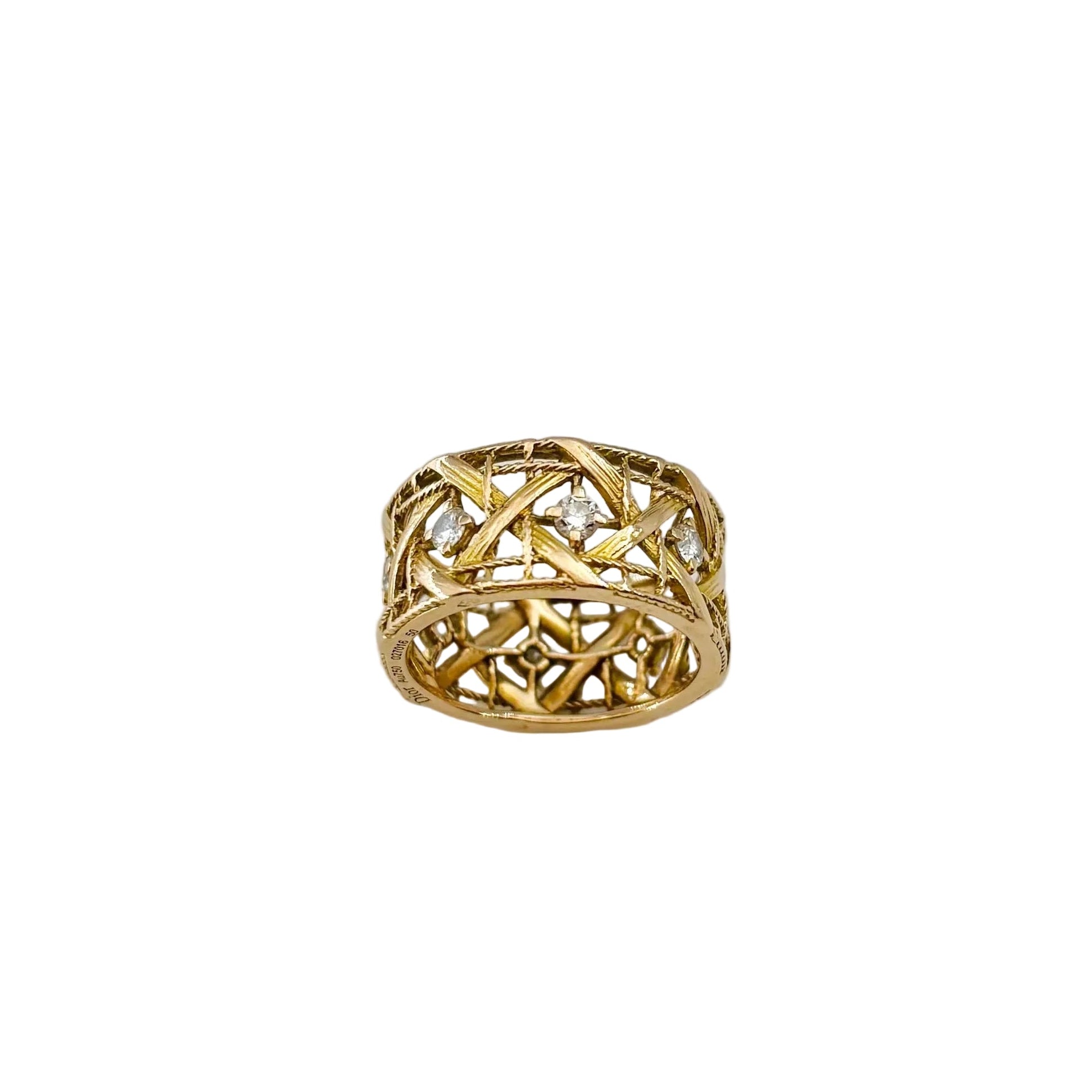 DIOR "My Dior" GM Ring in yellow gold and diamonds