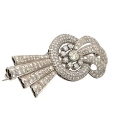 White Gold and Diamond Brooch