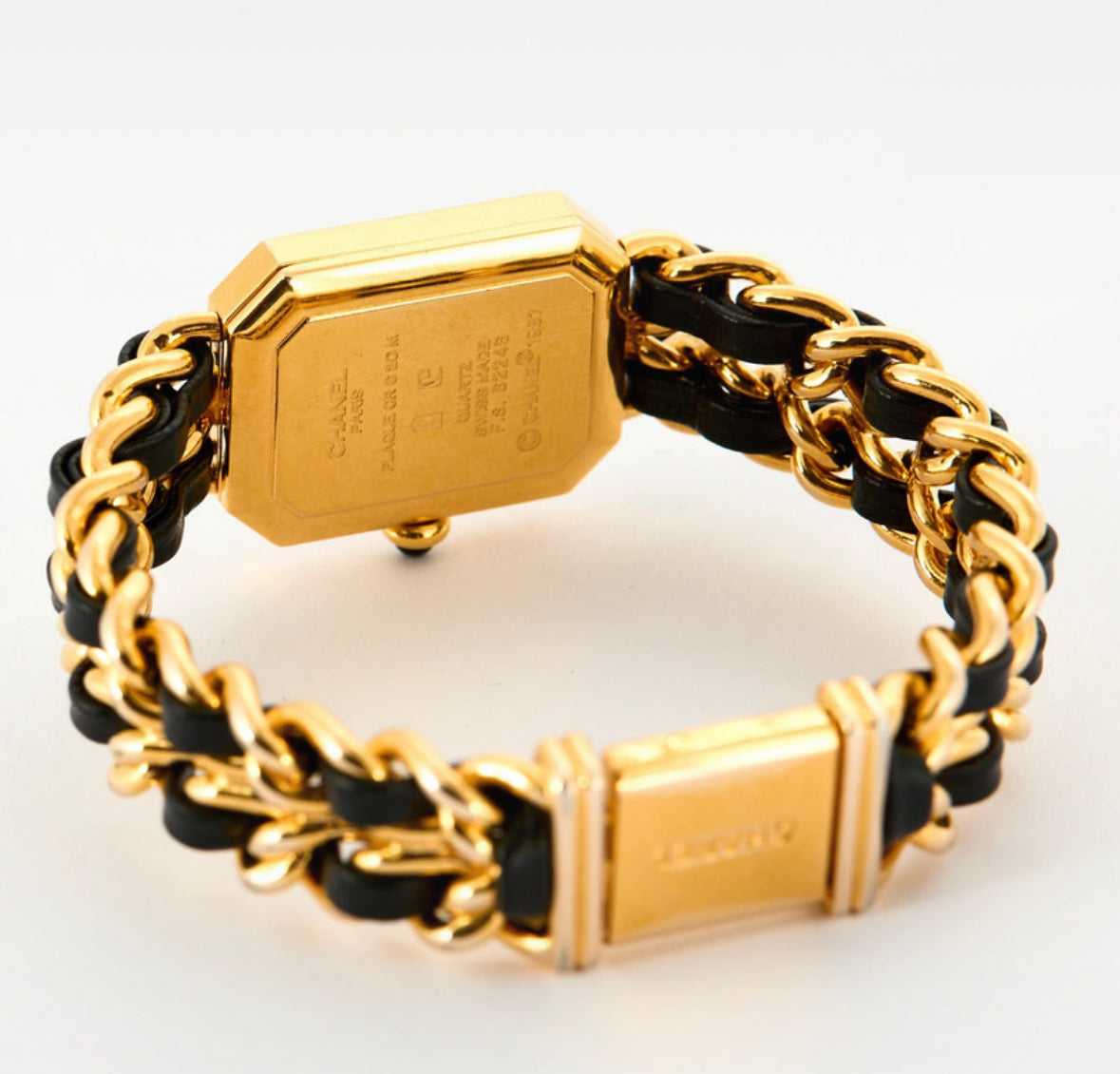 Montre CHANEL Première plaqué or et cuir
