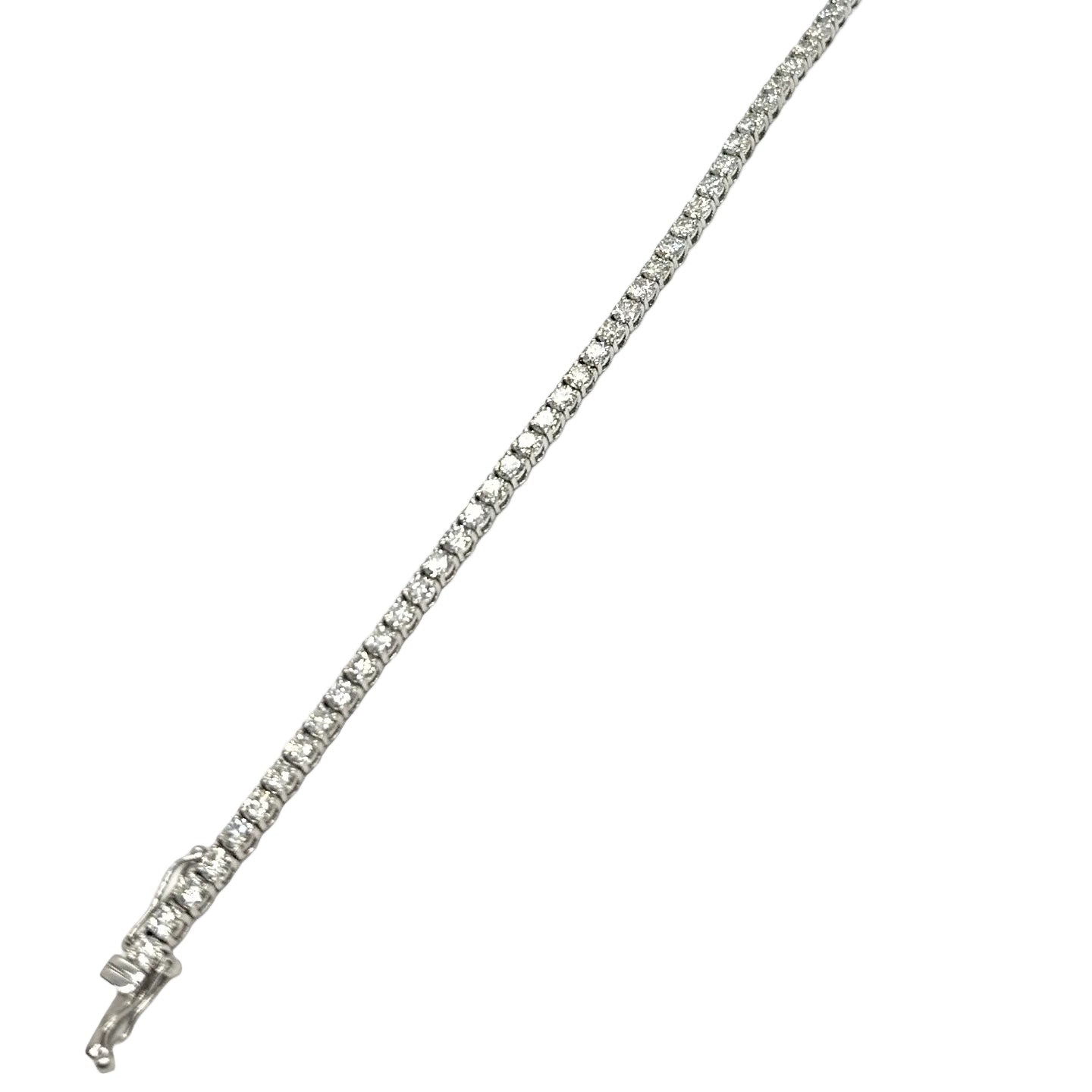 "Ligne" Bracelet in White Gold and Diamonds