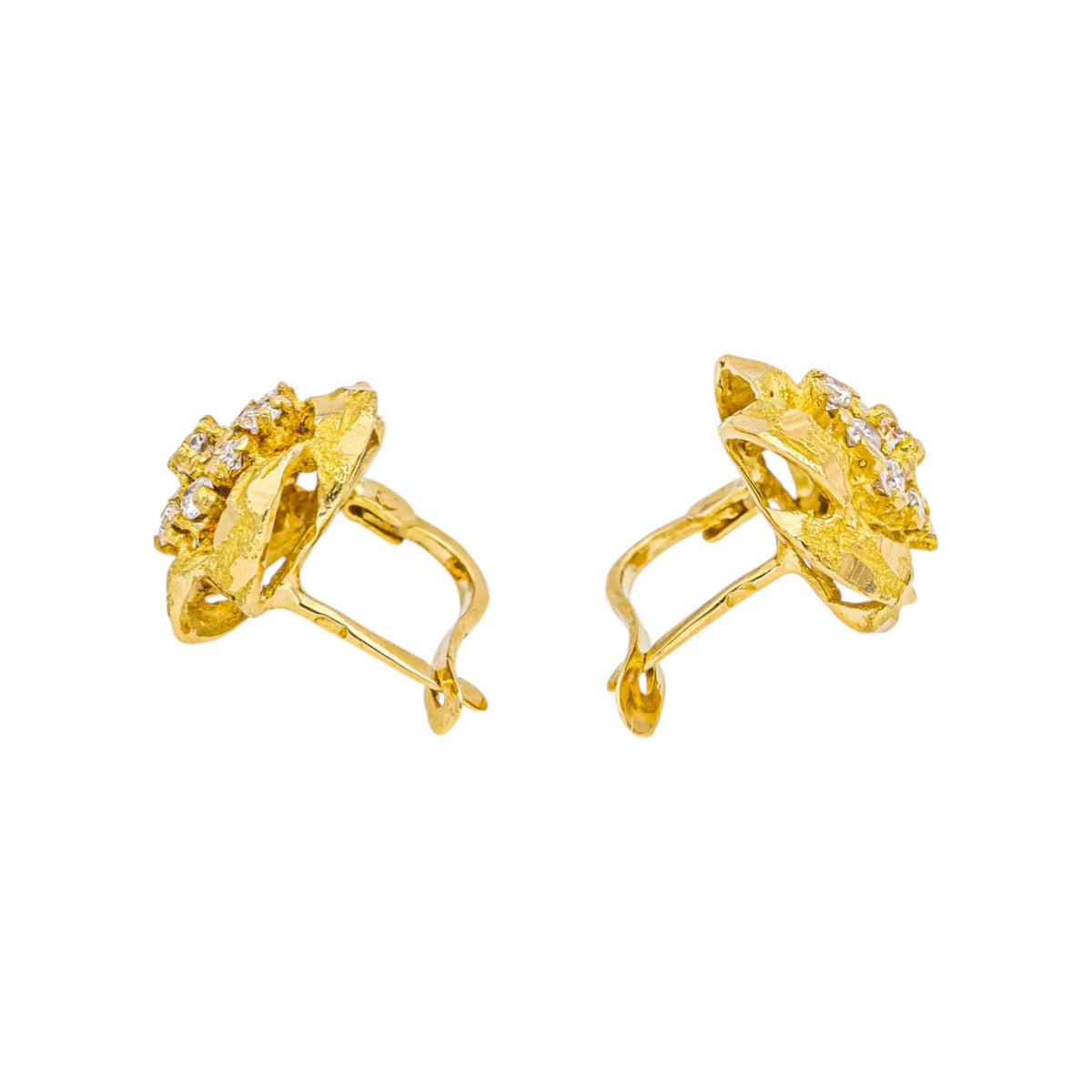Boucles d'oreilles Or jaune Diamant