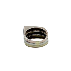 Three-Tone Gold Cocktail Ring