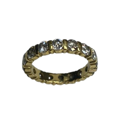 Yellow Gold and Diamond Wedding Band
