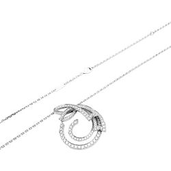 Sautoir Van Cleef & Arpels, "Contes d'Hiver", or blanc et diamants.