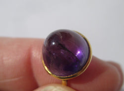 Yellow gold and Amethyst Cocktail Ring