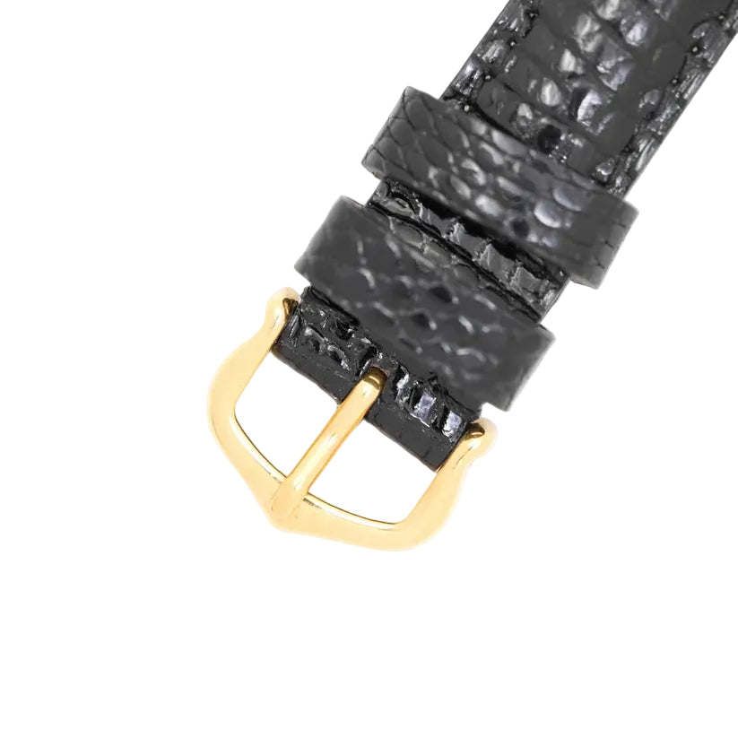 CARTIER "Tank Must" PM Watch in Vermeil and Leather