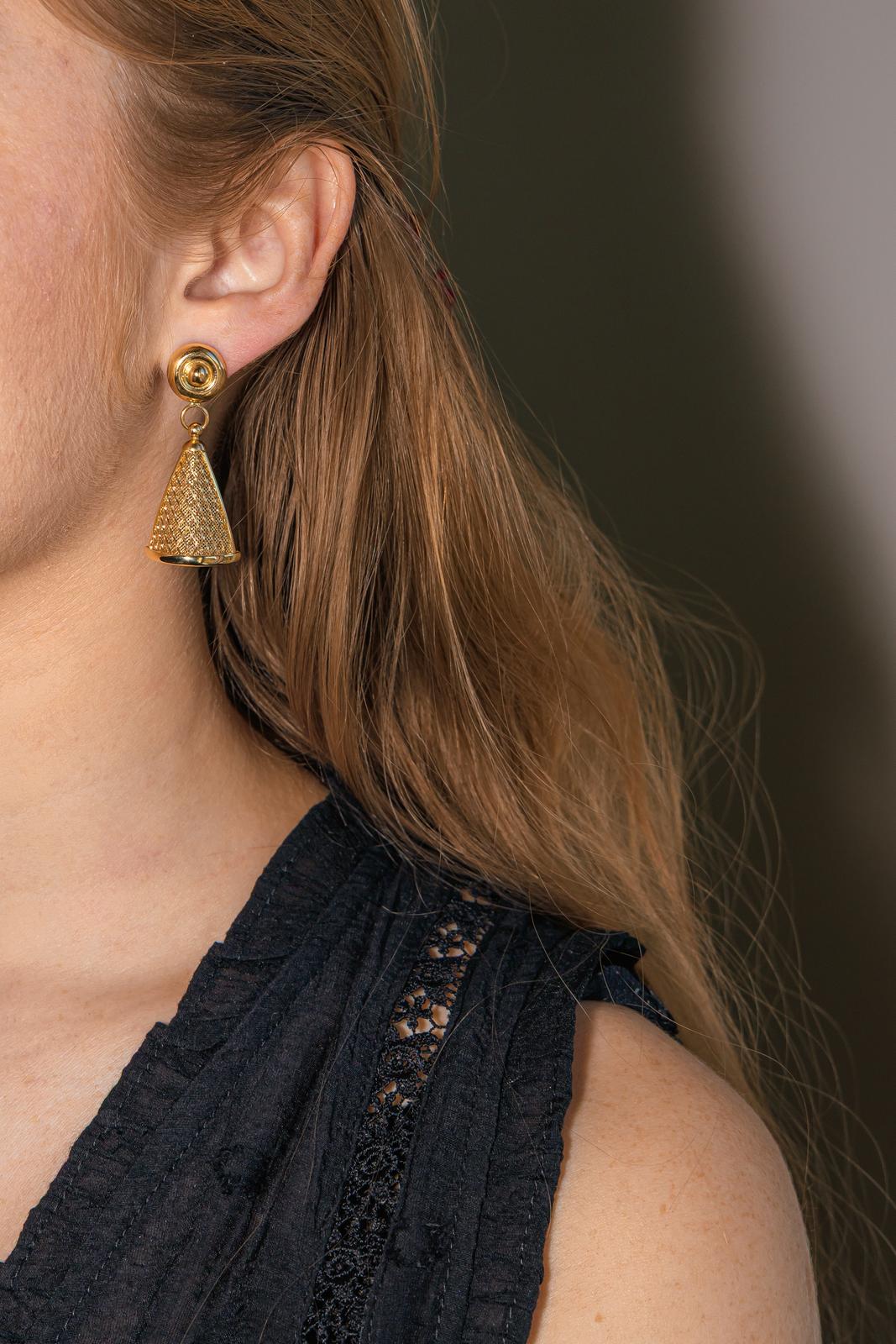 Boucles d'oreilles  Pendantes Or jaune