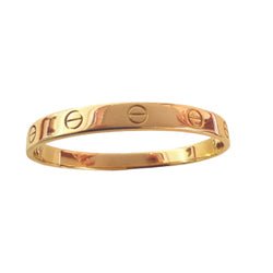 CARTIER "Love" Yellow Gold Bangle Bracelet
