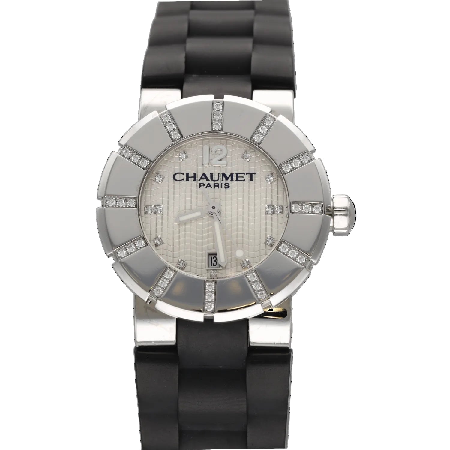CHAUMET "Class One" Watch in Steel and Diamonds