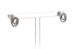 White Gold and Diamond Stud Earrings