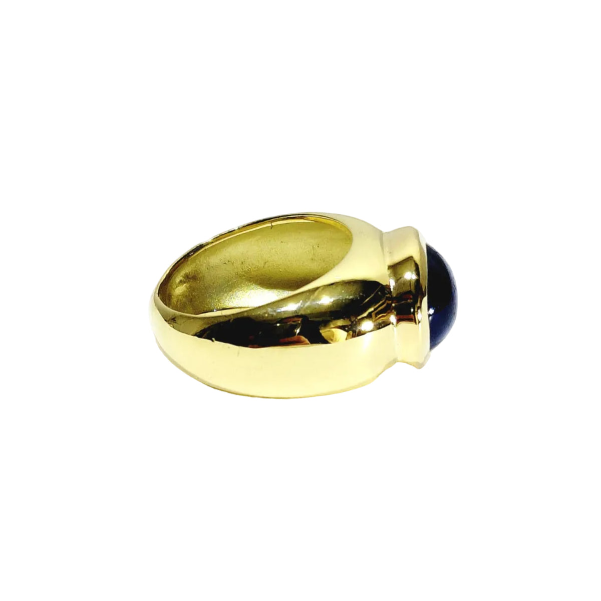 Ring yellow gold rush and tanzanite