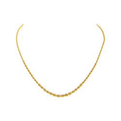 Yellow Gold Rope-Link Necklace