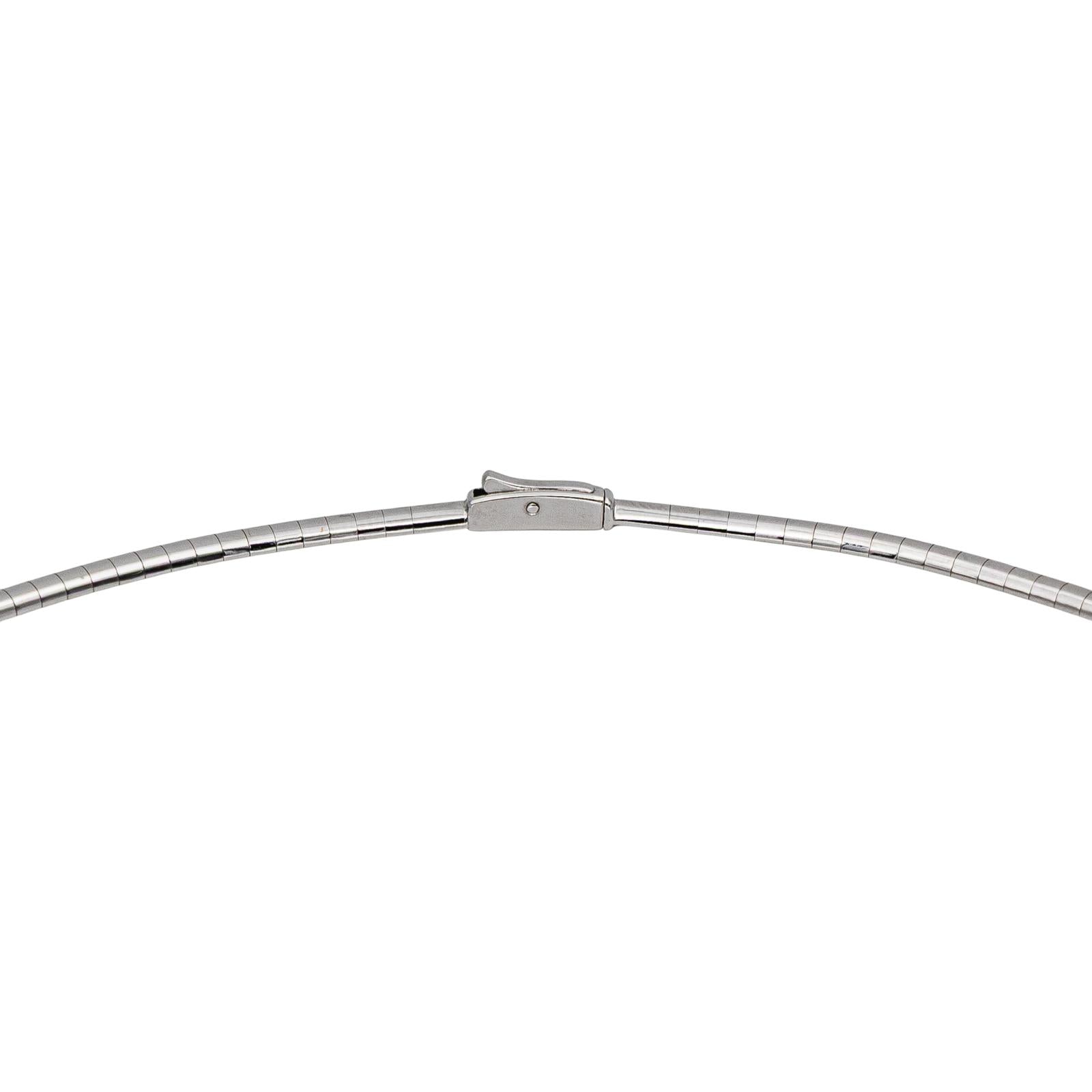 Necklace White gold Pink sapphire