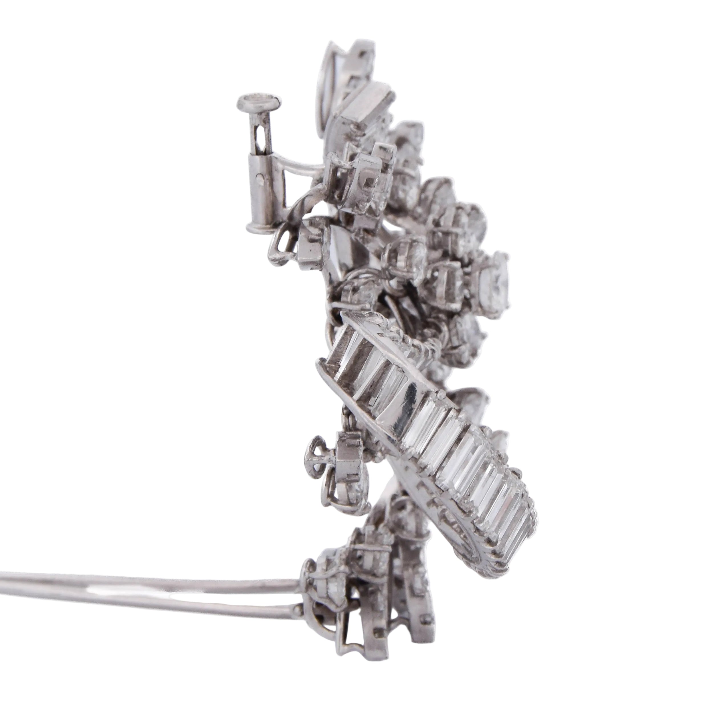 Platinum and Diamond Brooch