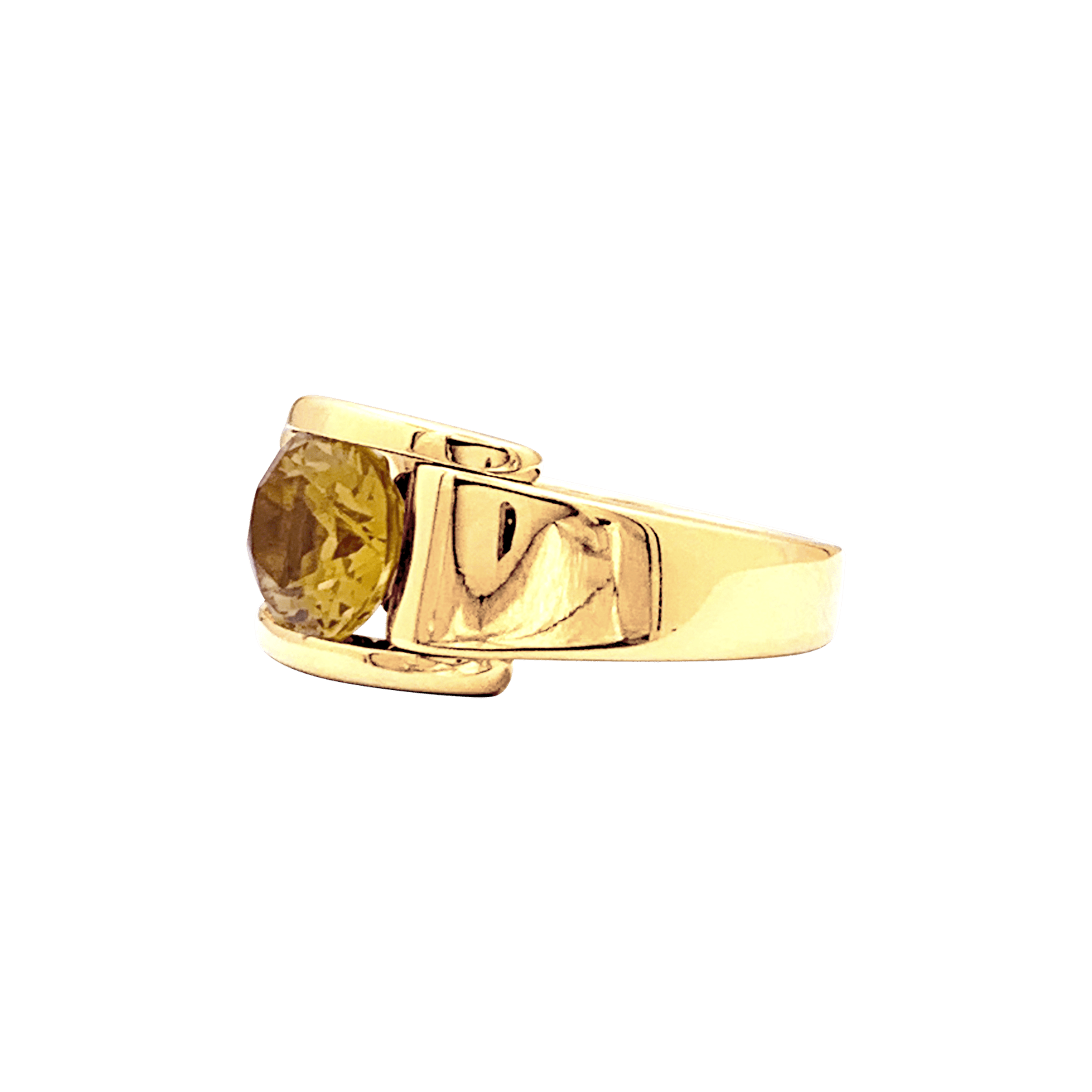 Bague Mauboussin, "Alessandra", or jaune et citrine.