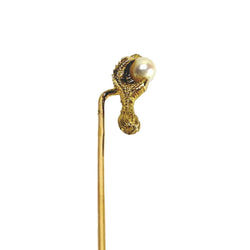 Épingle à cravate en or jaune et perle - Castafiore