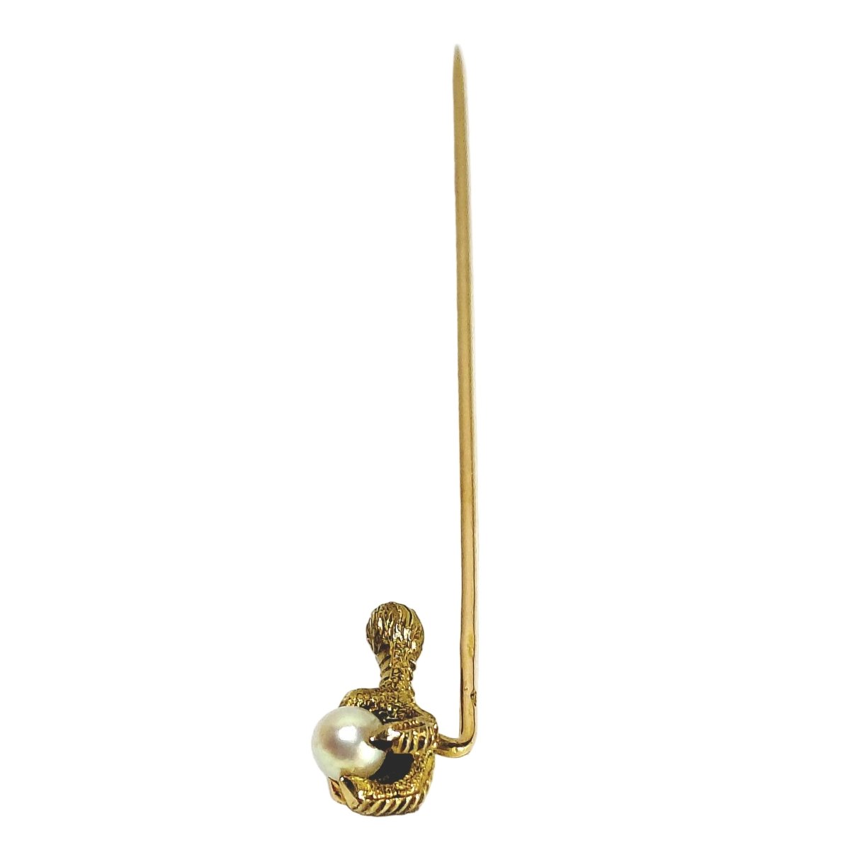 Épingle à cravate en or jaune et perle - Castafiore