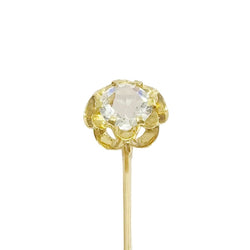 Epingle à cravate en or rose et zircon - Castafiore