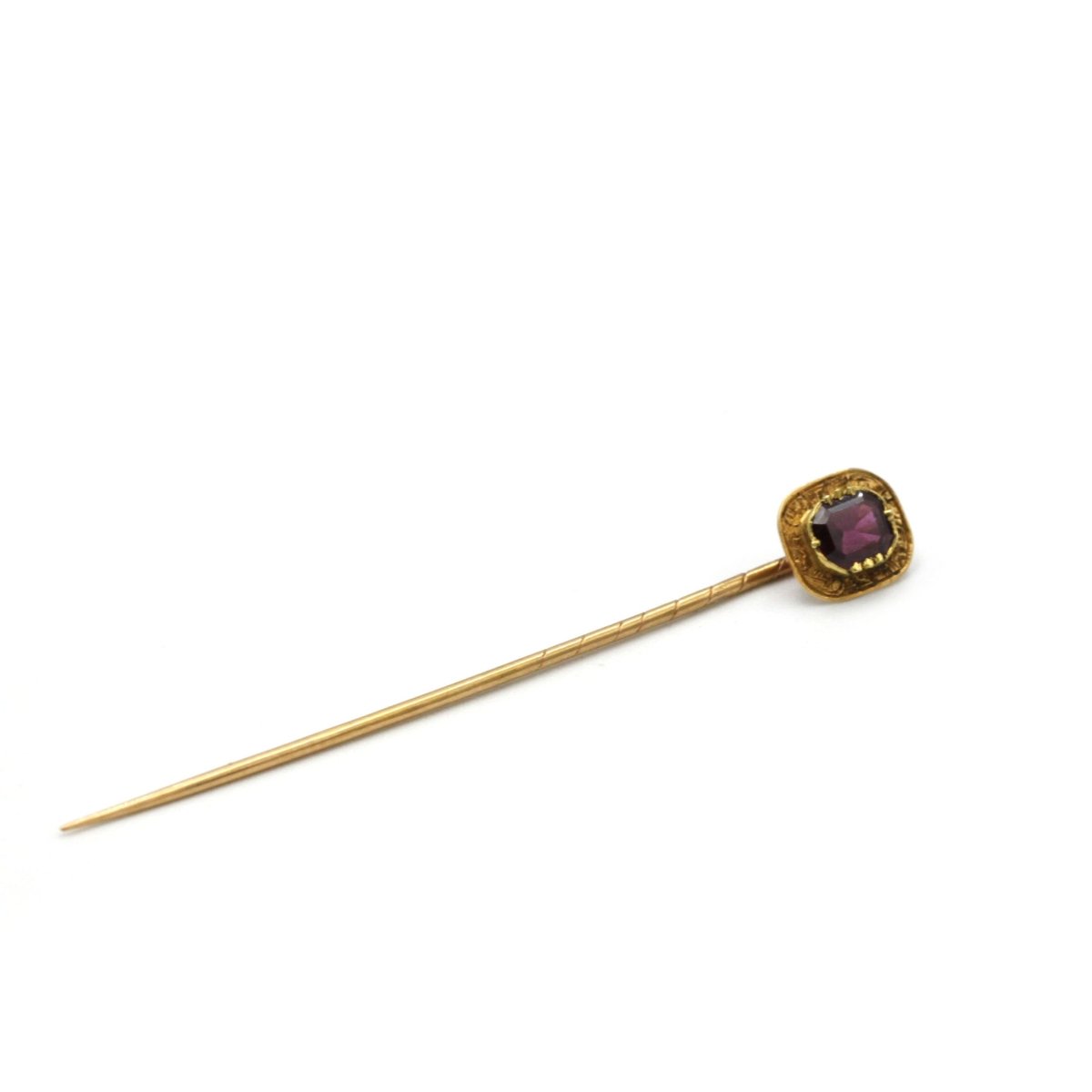 Epingle À Cravate - Or jaune & Grenat - Castafiore