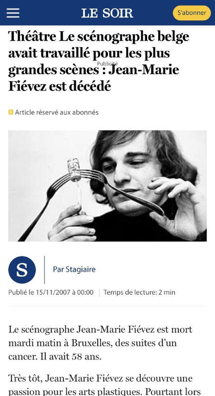 Epingle en or jaune 18k par Jean - marie Fievez ( 1949 - 2007 ) - Castafiore