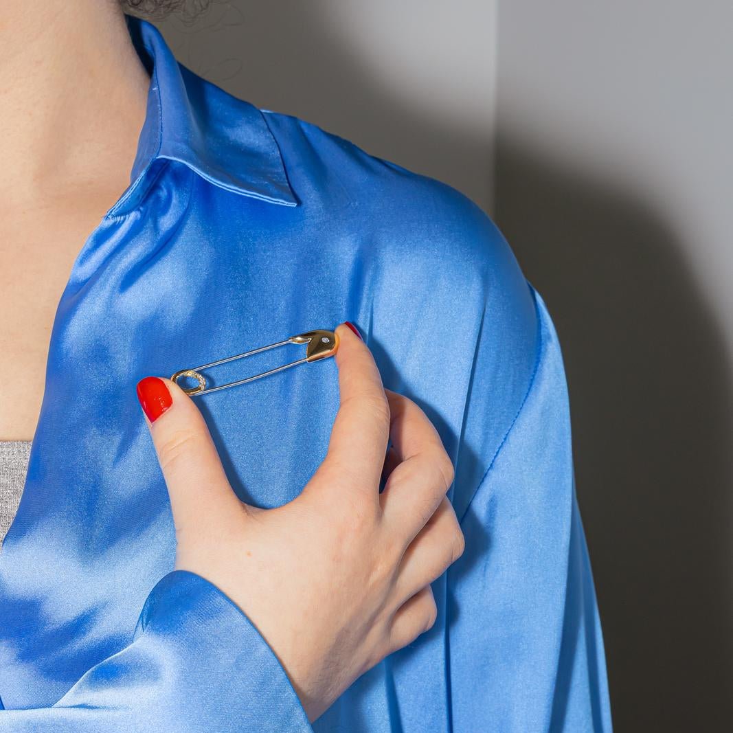 Épingle en or jaune et diamant - Castafiore