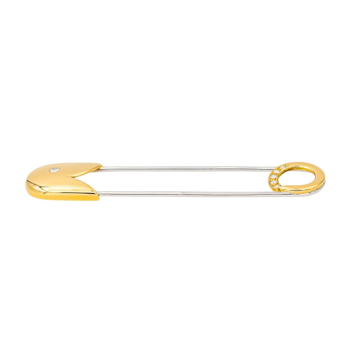 Épingle en or jaune et diamant - Castafiore