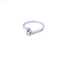 Estate Diamond Valentino Solitaire Ring - Castafiore