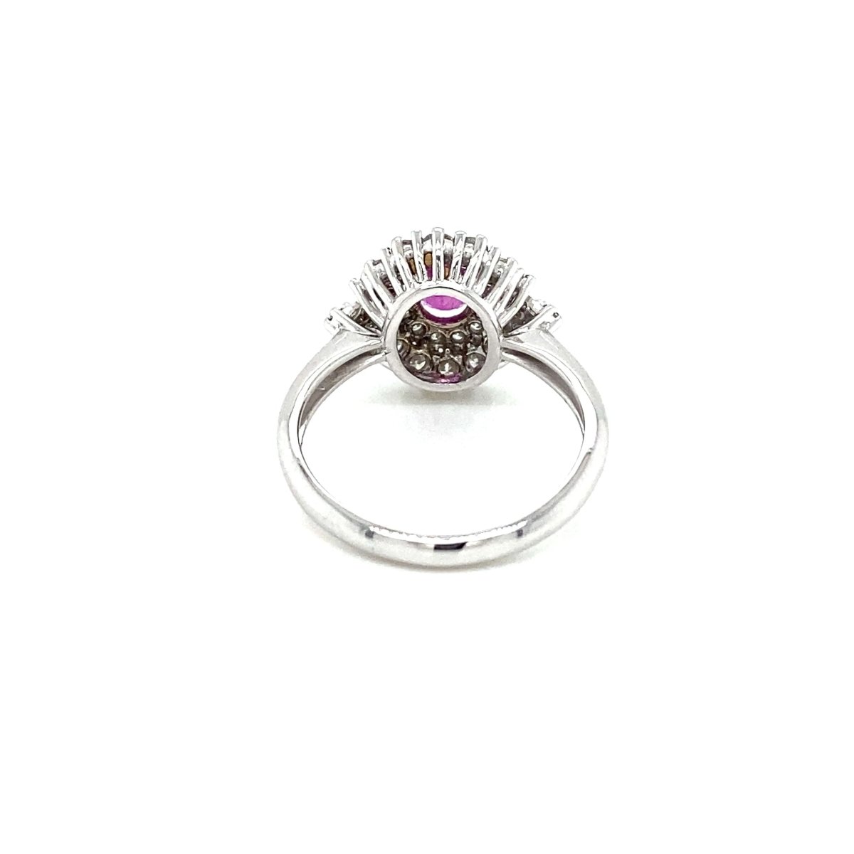 Estate Italian Ruby Diamond Engagement Ring - Castafiore