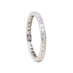 Platinum and Diamond Wedding Band