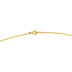 Yellow Gold Solitaire Diamond Necklace