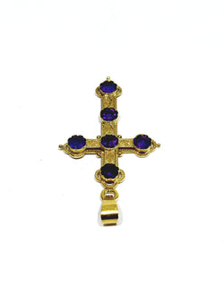Gold and Amethyst Cross