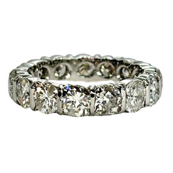 White Gold and Diamond Wedding Band