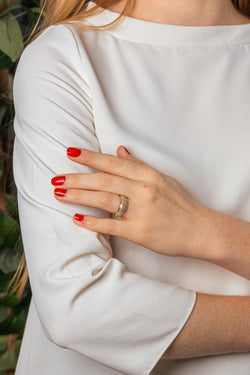 Yellow Gold Diamond Bangle Ring