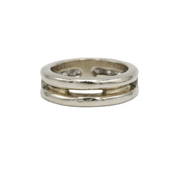 White Gold and Diamond Band Ring